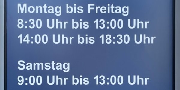 Öffnungszeiten